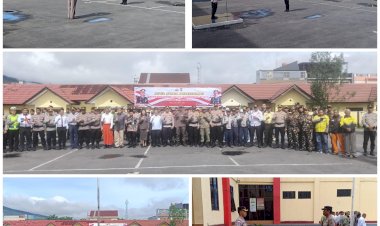 Waka-Polres-Manggarai-Polda-NTT-Pimpin-Apel-Siaga-Kamtibmas,-Komitmen-Bersama--kukuhkan:-NTT-Aman-untuk-Indonesia-Hebat