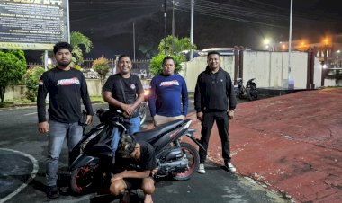 Malam-Tak-Bersahabat-di-Rowang,-Pelaku-Curanmor-20-Tahun-Dibekuk-Polisi-Bersama-Barang-Bukti