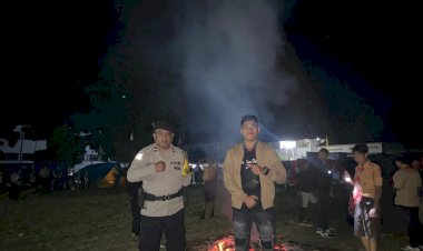 Bhabinkamtibmas-Kelurahan-Pocomal-Amankan-Kegiatan-Jambore-Ranting-Kwaran-241209-di-Ruteng