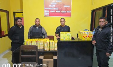 POLRI-UNTUK-MASYARAKAT--Polres-Manggarai-Terima-300-Kotak-Susu-Bantuan-Kapolri-untuk-Warga-Terdampak-Gempa-di-Manggarai