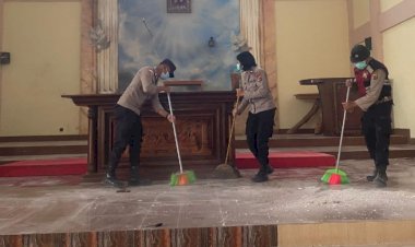 Pascagempa,-Polres-Manggarai-Gelar-Bakti-Religi-di-Gereja-Paroki-Santo-Fransiskus-Asisi-Karot