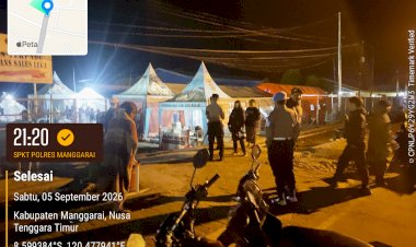 Patroli-Malam-SPKT-Polres-Manggarai-Sasar-Sejumlah-Lokasi-Strategis,-Pastikan-Kamtibmas-Kota-Ruteng-Tetap-Kondusif