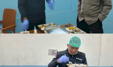 POLRES-MANGGARAI-LAKSANAKAN-PEMERIKSAAN-FOOD-SECURITY,-LIMA-MENU-MBG-DI-SPPG-YAYASAN-KEMALA-BHAYANGKARI-DINYATAKAN-LAYAK-DISAJIKAN