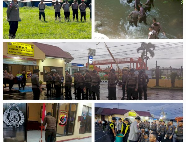 POLRES MANGGARAI LAKSANAKAN PEMBINAAN TRADISI (BINTRA) UNTUK BINTARA ANGKATAN 45 SAMPAI 51