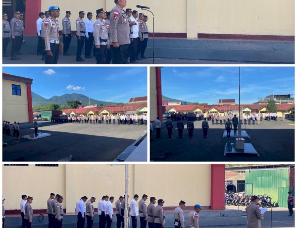 KAPOLRES MANGGARAI PIMPIN APEL JAM PIMPINAN, BERIKAN APRESIASI ATAS KERJA DAN DEDIKASI PERSONEL