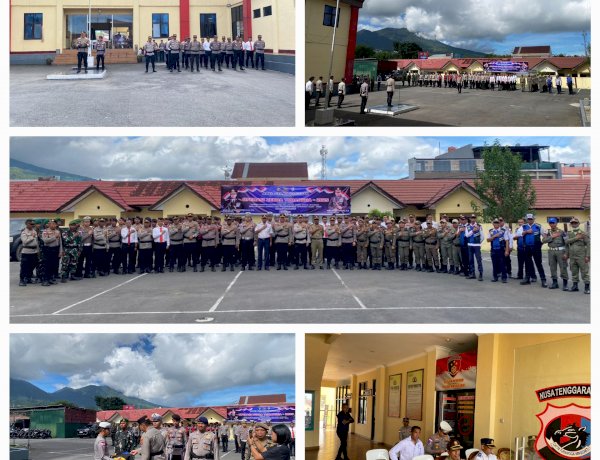 APEL GELAR PASUKAN OPERASI ZEBRA TURANGGA 2025 TINGKAT POLRES MANGGARAI DIGELAR, WUJUDKAN KAMSELTIBCARLANTAS AMAN DAN NYAMAN