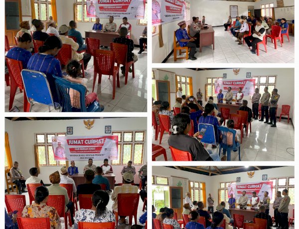 JUMAT CURHAT: POLISI HADIR DENGARKAN KELUHAN MASYARAKAT DI DESA RANAKA