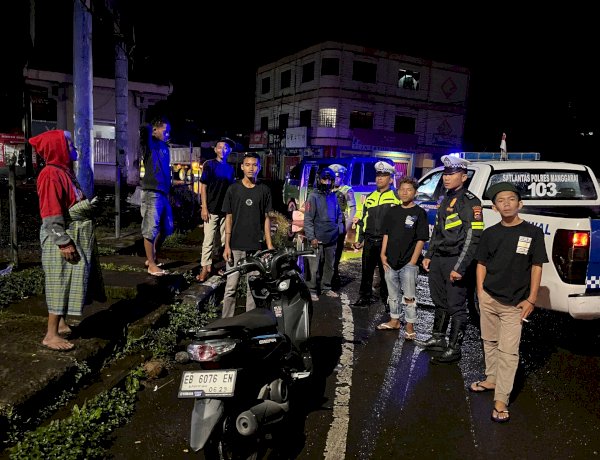 Patroli Malam Polres Manggarai Antisipasi Balap Liar dan Parkir Liar
