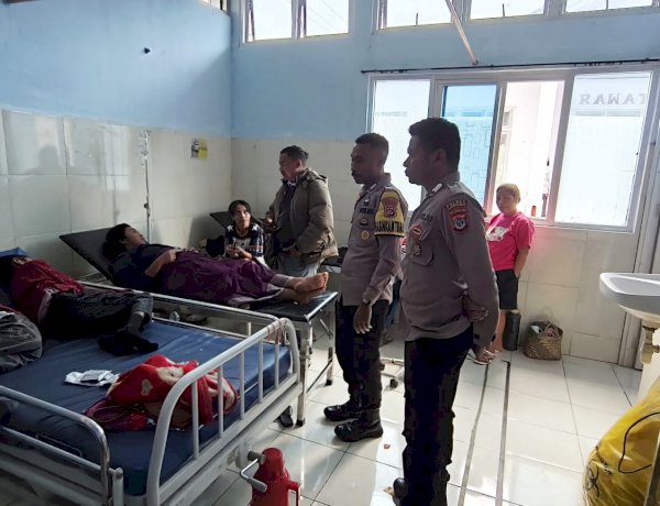 Dugaan Adanya Warga Keracunan, Polres Manggarai Polda NTT Turun Langsung Dampingi Pasien, Pastikan Warga  Dapatkan  perawatan yang baik .