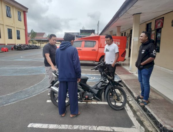 Team Jatanras Polres Manggarai Amankan Barang Bukti Curanmor, Pelaku Masih Diburu