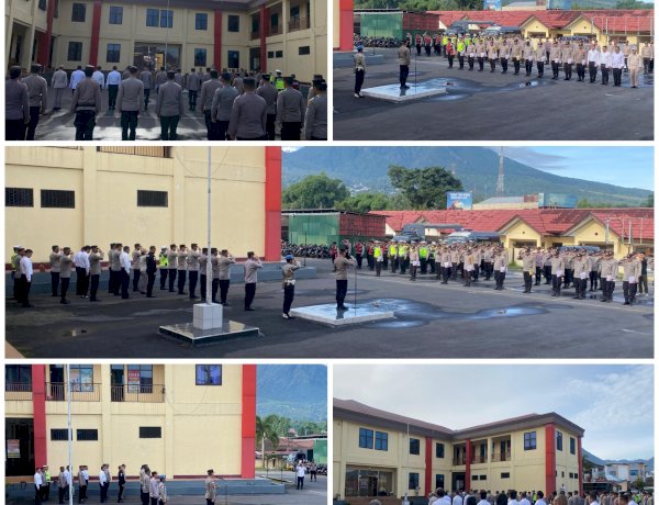 Kapolres Manggarai  Pimpin Apel Jam Pimpinan, Tekankan Disiplin dan Pelayanan Humanis