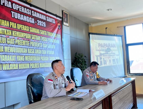 Wujudkan Pengamanan Paskah yang Kondusif, Polres Manggarai Gelar Latihan Pra Operasi Samana Santa Turangga 2026
