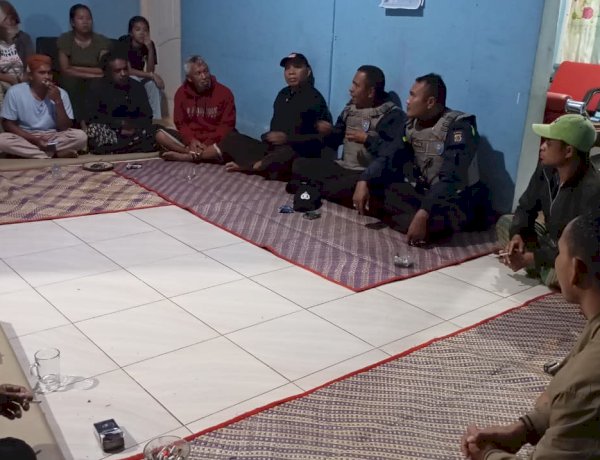 Bhabinkamtibmas Kecamatan Lelak Laksanakan Pengamanan Sengketa Tanah, Situasi Tetap Kondusif