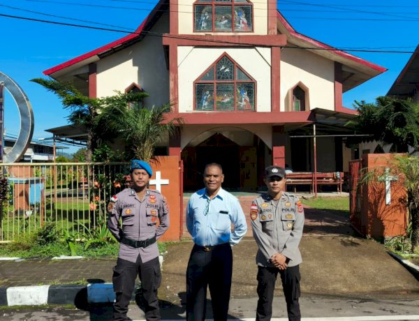 Polres Manggarai Intensifkan Pengamanan Ibadah Minggu, Wujud Nyata Pelayanan kepada Masyarakat