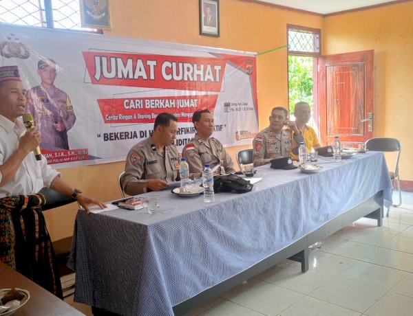 KOLABORASI POLRES MANGGARAI DAN MASYARAKAT WUJUDKAN KAMTIBMAS KUAT DAN KONDUSIF MELALUI JUMAT CURHAT