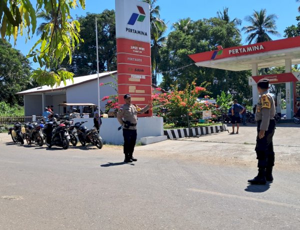 Patroli dan Monitoring Sitkamtibmas di Objek Vital Kecamatan Reok, Polsek Reo Tingkatkan Pengawasan dan Pelayanan kepada Masyarakat