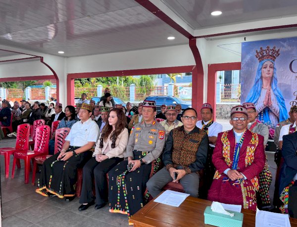 Kapolres Manggarai Hadiri Launching Festival Golo Curu Maria Ratu Rosari 2026, Perkuat Sinergi Iman, Budaya, dan Pariwisata Daerah