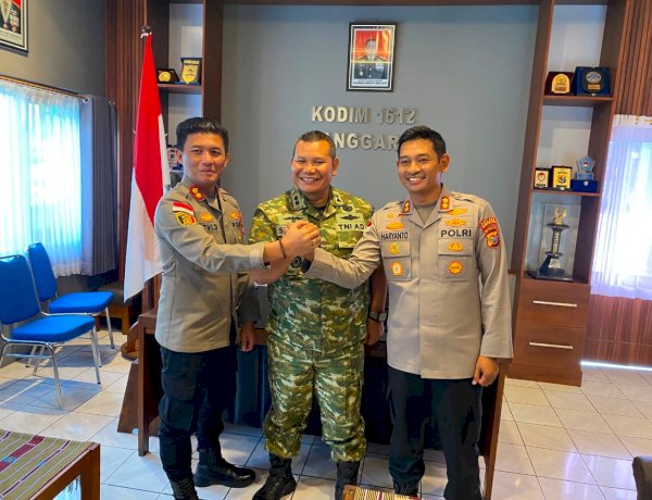 PERKUAT SINERGITAS, KAPOLRES MANGGARAI DAN KAPOLRES MANGGARAI TIMUR JALIN SILATURAHMI DENGAN KEJAKSAAN NEGERI MANGGARAI DAN KODIM 1612/MANGGARAI