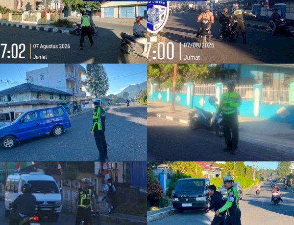 Satlantas Polres Manggarai Tingkatkan Pelayanan Pagi Melalui Pengaturan Arus Lalu Lintas di Titik Rawan Kemacetan dan Kawasan Sekolah