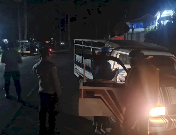 Patroli Malam SPKT Polres Manggarai Amankan Pengemudi Diduga Dipengaruhi Alkohol di Kota Ruteng
