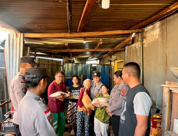 SAT BINMAS POLRES MANGGARAI GELAR BAKTI SOSIAL DI KELURAHAN PITAK, WUJUDKAN KEPEDULIAN DAN KEHADIRAN POLRI DI TENGAH MASYARAKAT