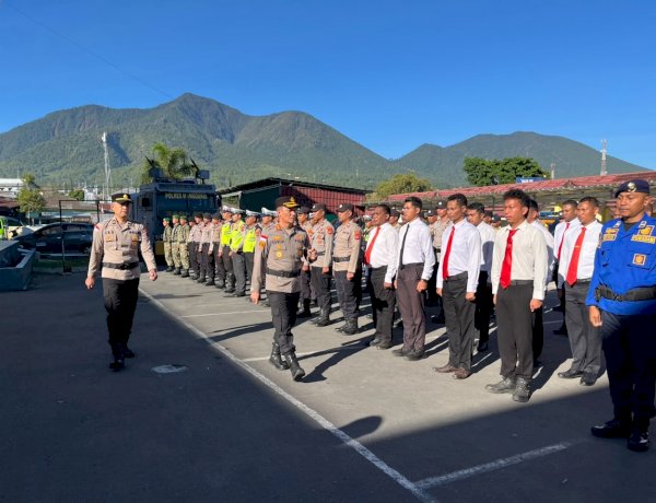 KAPOLRES MANGGARAI PIMPIN APEL KESIAPSIAGAAN HADAPI KARHUTLA TAHUN 2026