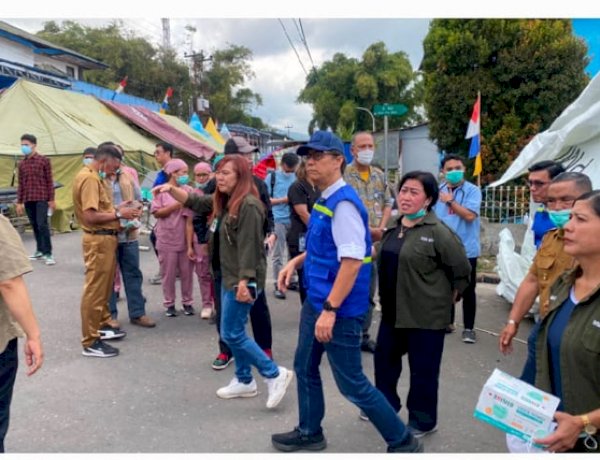 Menteri Kesehatan RI Tinjau Pasien Korban Gempa dan Pembangunan Rumah Sakit Lapangan di Manggarai
