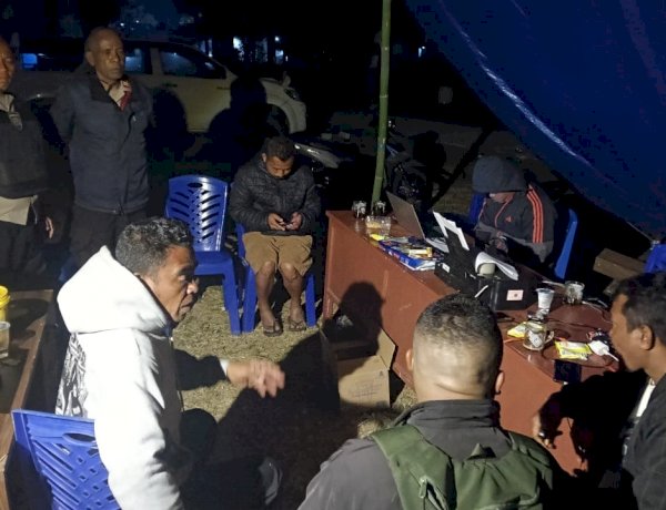 Polri Pastikan Posko Bencana Gempa di Cibal Aman, Pengungsi dan Distribusi Logistik Terpantau