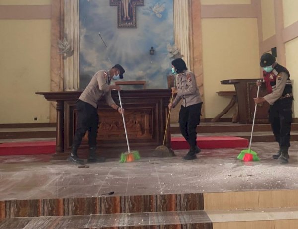 Pascagempa, Polres Manggarai Gelar Bakti Religi di Gereja Paroki Santo Fransiskus Asisi Karot