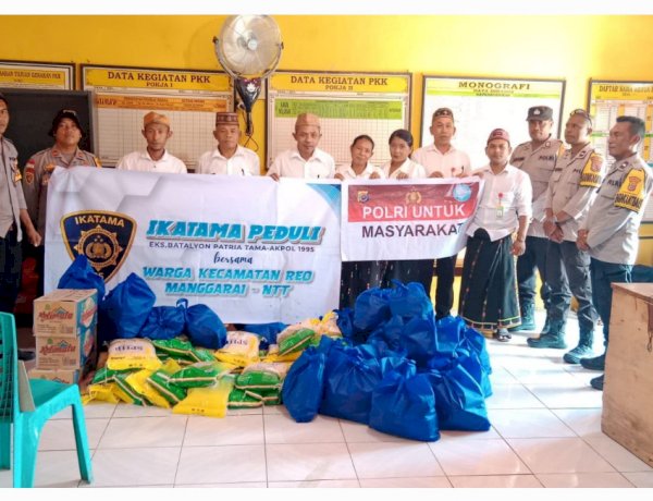 Polres Manggarai Dampingi Pemeriksaan Kesehatan Gratis dan Salurkan Bantuan bagi Warga Terdampak Gempa di Reok dan Reok Barat