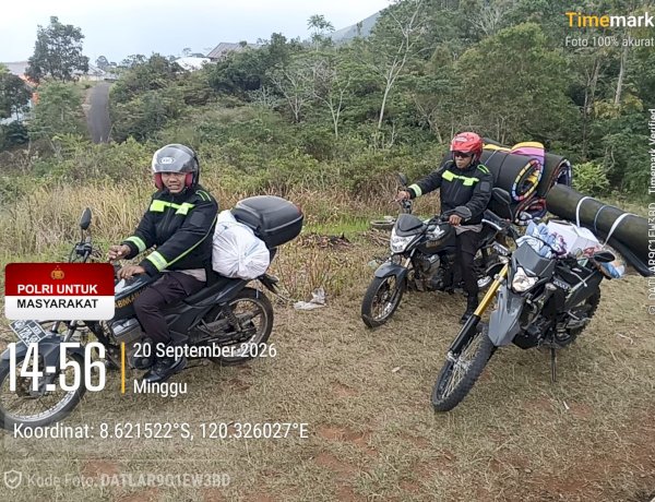 Menembus Pelosok, Polres Manggarai Jangkau Warga Terdampak Gempa yang Belum Tersentuh Bantuan