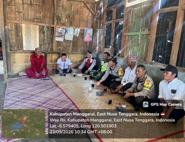 Polres Manggarai Amankan Pertemuan Adat Gendang Timung dan Gendang Wohe, Jaga Situasi Tetap Kondusif
