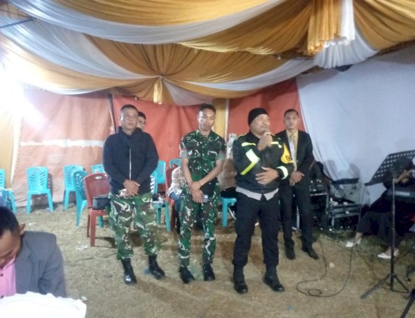 Bhabinkamtibmas Wae Ri’i Hadir Amankan Pesta Pernikahan, Wujud Nyata Polri Jaga Kamtibmas di Tengah Masyarakat