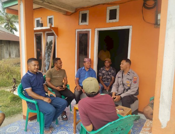 Jaga Kondusivitas Masa Tenang Pilkades, Polres Manggarai Sambangi Calon dan Masyarakat Desa Golo Langkok