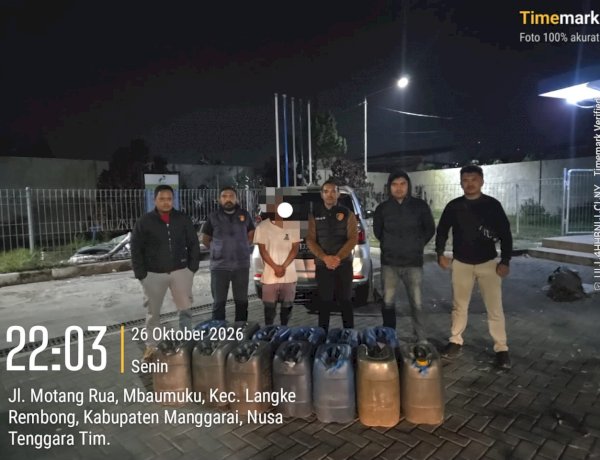 Polres Manggarai Ungkap Dugaan Penyalahgunaan BBM Bersubsidi, 390 Liter Pertalite Diamankan