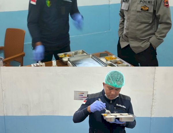 POLRES MANGGARAI LAKSANAKAN PEMERIKSAAN FOOD SECURITY, LIMA MENU MBG DI SPPG YAYASAN KEMALA BHAYANGKARI DINYATAKAN LAYAK DISAJIKAN