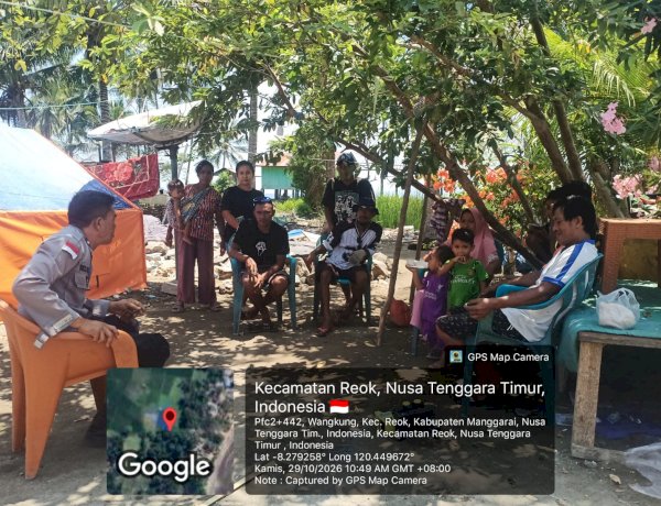 WUJUDKAN LANGKAH KONKRET POLISI BERSAMA MASYARAKAT, BHABINKAMTIBMAS POLSEK REOK GELAR KEGIATAN POLISI PEDULI PENGANGGURAN