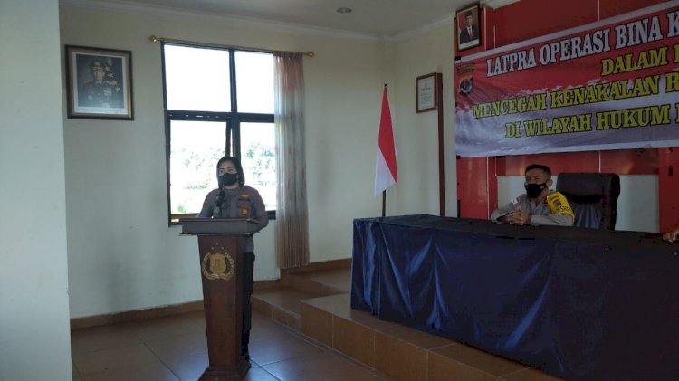 Latihan Pra Operasi Bina Kusuma Turangga 2022 Dalam Rangka Mencegah Kenakalan Remaja Dan Premanisme Di Wilayah Hukum Polres Manggarai.