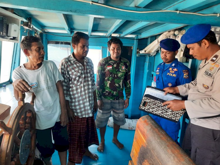 Giat Patroli dan Pam Pelabuhan Satuan Polairud Polres Manggarai, Tingkatkan Kesadaran Keselamatan dan Waspada Terhadap Hoax