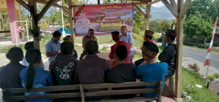 Masyarakat Desa Rado Apresiasi Kinerja Polsek Cibal saat Gelar Jumat Curhat