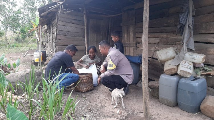 Bhabinkamtibmas Desa Nao Ajak Warga Bersama-sama Melakukan Pencegahan Berbagai Ancaman
