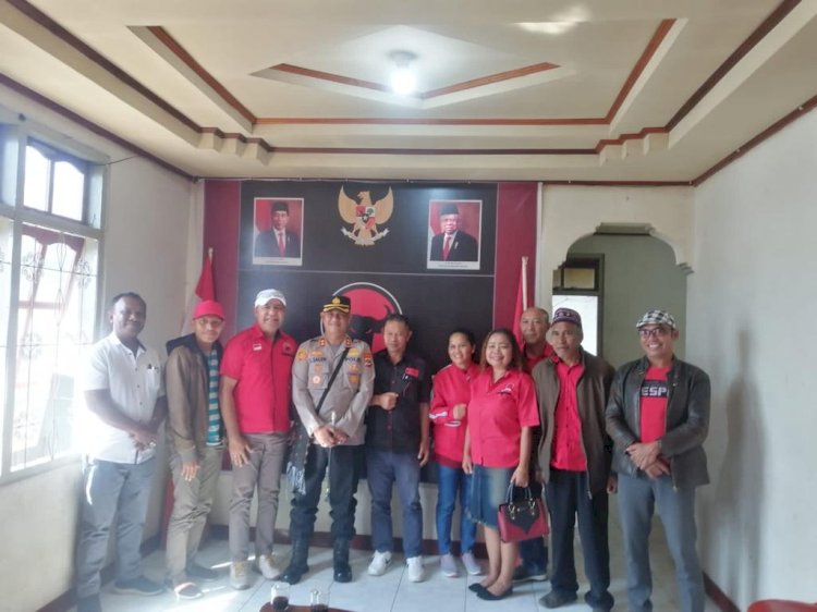 Kapolres Manggarai Jalin Silaturahmi dengan Pimpinan Partai Politik Menjelang Pemilu 2024