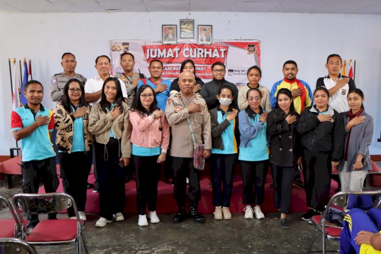 KEGIATAN JUMAT CURHAT POLRES MANGGARAI DI SMK SANTO ALOISIUS RUTENG