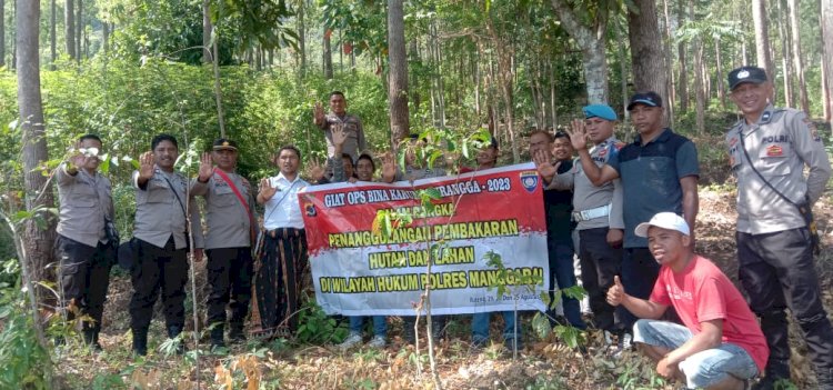 Giat Operasi Bina Karuna Turangga-2023: Polres Manggarai Cegah Kebakaran Hutan dan Lahan