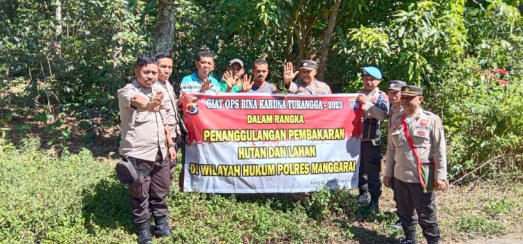 Giat Operasi Bina Karuna Turangga-2023 Polres Manggarai di Desa Ranaka, Kabupaten Manggarai