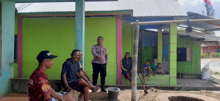 Bhabinkamtibmas Kecamatan Ruteng, Bripka Yoni Tandungan, Gencar Sosialisasi TPPO, Antisipasi Penyebaran Rabies Terhadap HPR, dan Pencegahan Kebakaran Hutan dan Lahan