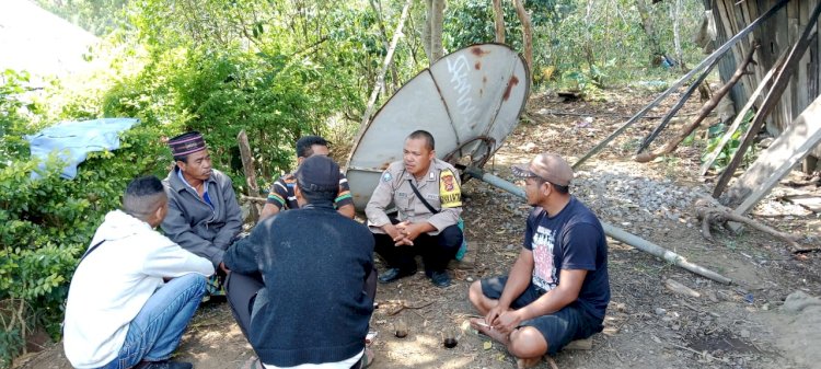 BRIPKA SELESTINUS SORO, Bhabinkamtibmas Kecamatan Wae Ri'i Kabupaten Manggarai Himbau Warga Waspada TPPO