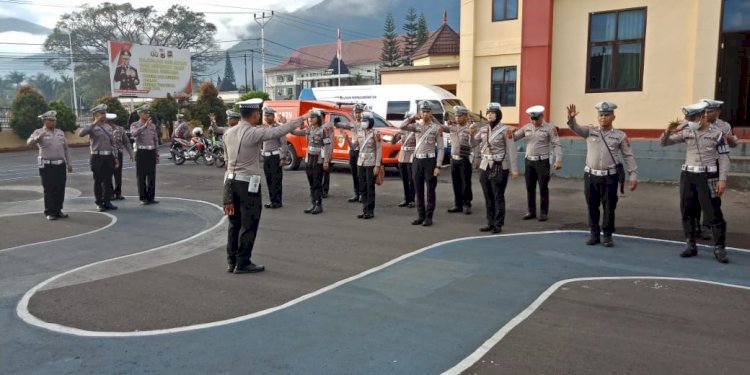 Satuan Lantas Polres Manggarai: Personel Sat Lantas Bersiap Pelaksanaan Gatur Pagi
