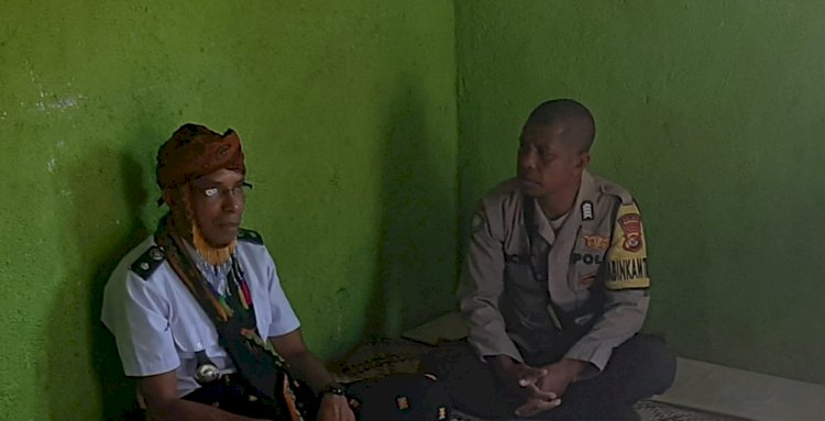 Bhabinkamtibmas Kecamatan Reok Barat, Bripka Semris Bell, Sampaikan Himbauan Penting di Dusun Repu, Desa Torong Koe