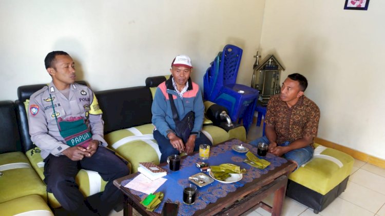 BRIPKA Matheus Maju, Bhabinkamtibmas Kecamatan Langke Rembong, Lakukan Upaya Pencegahan TPPO